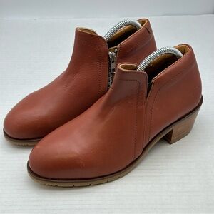 Xena Gravity Work Ankle Boots Womens Size 9 Brown Leather Steel Toe Casual Shoes